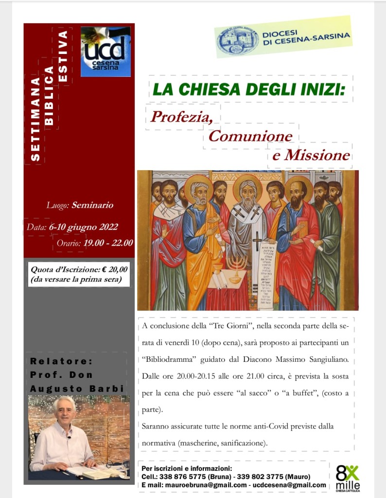 settimana biblica 2022